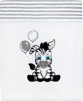 Dětská deka New Baby Luxusní dětská zimní deka 110 x 90 cm Zebra