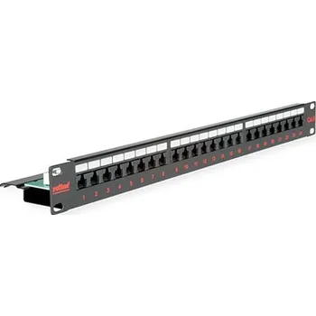 Patch panel ROLINE Patchpanel 19'' kat. 6 UTP, 24 portů, černý