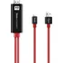 HOCO UA4 Lightning HDMI adaptér pro Apple iPhone/iPad červený/černý