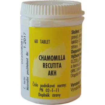 Homeopatikum AKH Chamomilla Recutita 60 tbl.