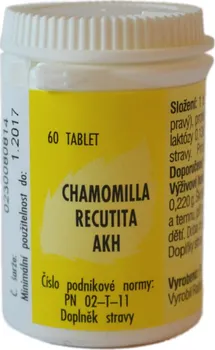 Homeopatikum AKH Chamomilla Recutita 60 tbl.