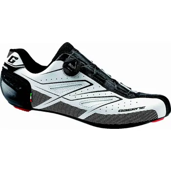 Pánské cyklistické tretry GAERNE tretry sil.Tornado black/white 45,5