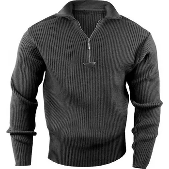 Pánský svetr ROTHCO® Svetr ROTHCO® COMMANDO 1/4 ZIP černá