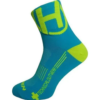 Pánské termo ponožky Haven Ponožky Haven Lite Silver Neo blue/yellow - 2 páry 42-43