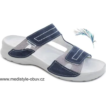 Dámská zdravotní obuv MEDISTYLE NINA LN-T19 pantofel modrý, --- - 39