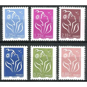 Poštovní známka Post France (2008) MiNr. 4370 - 4375 ** - Francie - Marianne