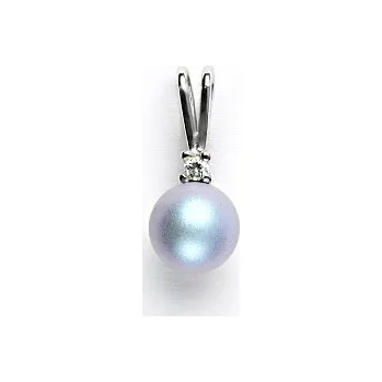 Přívěsek Stříbrný přívěsek, Swarovski perla iridescent light blue, P 1207A