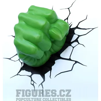 Dekorativní svítidlo Marvel Comics 3D světlo Hulk Fist