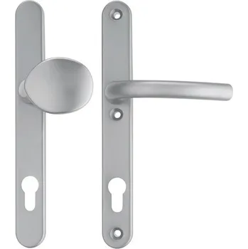 Dveřní kování Cobra vchodové kování SLIM 2 (hliník) Provedení: PZ L (klika LEVÁ/ klika), Rozteč: 72 mm, Povrch (elox): F4 (bronzový elox)