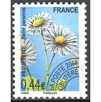 Poštovní známka Post France (2008) MiNr. 4385 ** - Francie - květiny - Sedmikrásky (Bellis perennis)