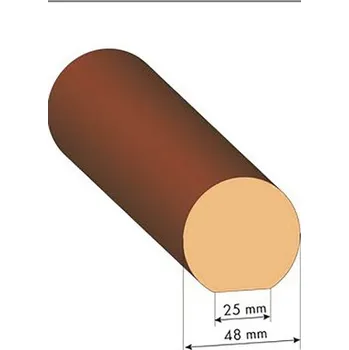 Zábradlí Bukové madlo zábradlí Ø 48 mm průběžné 2000 mm