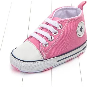Dětská sálová obuv Capáčky "sportovní sneakersky" Věk: 12-18M, Barva: růžová star
