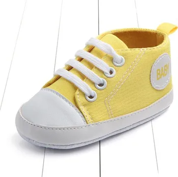 Dětská sálová obuv Capáčky "sportovní sneakersky" Věk: 0-6M, Barva: žlutá baby
