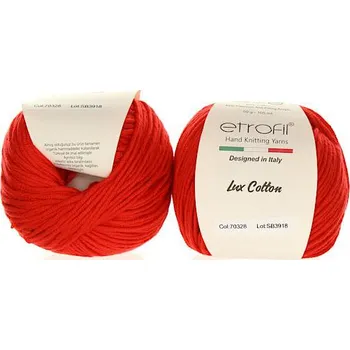 Příze Etrofil Lux Cotton červená 70328
