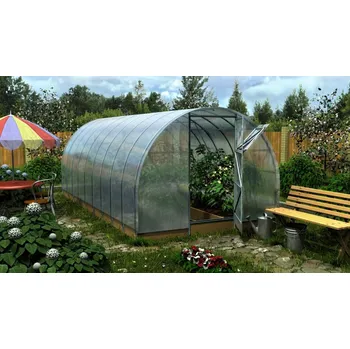 Skleník Skleník KIN Ideal 3×4 m, polykarbonát Woggel 4 mm (<b>Záruka 10 let na polykarbonát!</b>)