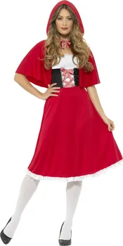 Karnevalový kostým Smiffys Dámský kostým Červená Karkulka dlouhé šaty