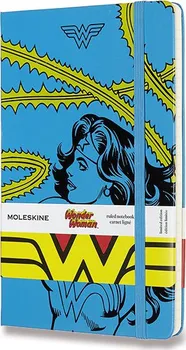 Zápisník Moleskine Wonder Woman L linkovaný modrý
