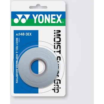 Badminton Omotávky Yonex Moist Grip LTD, white, 3 ks YONEX