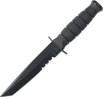 Bojový nůž Ka-Bar Fighting/Utility Tanto ozubené ostří černý