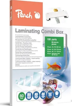 Laminovací fólie Peach Combi Box laminovací fólie čirá 80 mic 100 ks