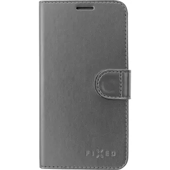 Pouzdro na mobilní telefon Fixed Fit Shine pro Apple iPhone XS antracitové