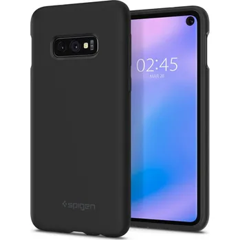 Spigen Cilicone Fit pro Samsung Galaxy S10e černé Pouzdro na mobilní telefon Spigen Cilicone Fit pro Samsung Galaxy S10e černé