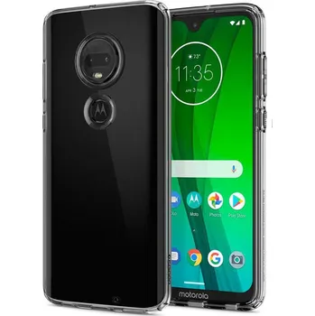 Pouzdro na mobilní telefon Spigen Liquid Crystal pro Motorola Moto G7/G7 Plus čiré