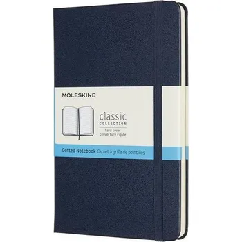 Zápisník Moleskine Zápisník M tvrdý tečkovaný, modrý