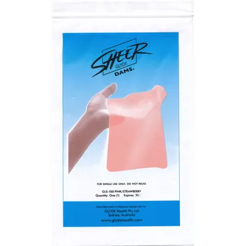 Kondom Glyde Dams Strawberry 10 pack