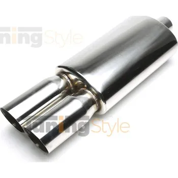 Autodíl Univerzální Sportovní celonerezový výfuk s koncovkou 2 x 88 x 90mm