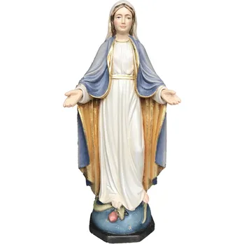 Vánoční dekorace Ornatis Dřevěná vyřezávaná Panna Marie Neposvrněná Provedení: Přírodní bez malování, Velikost stojících figur dospělých postav: 7,5 cm Dřevěná vyřezávaná Madona