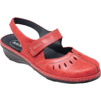 Dámská zdravotní obuv Sante zdravotní obuv Dámské červené kožené sandály / baleríny SANTE CZ Tabulka dámských velikostí: 36