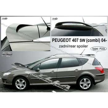 Auto-moto Spoiler zadních dveří horní, křídlo Stylla - Peugeot 407 combi 04-
