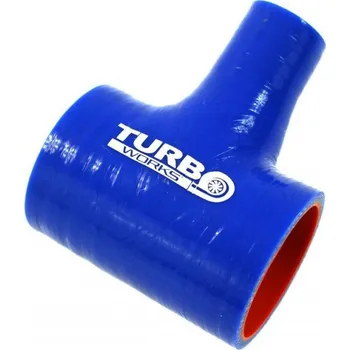 Auto-moto Silikonová hadice T-spojka TurboWorks Pro Blue 77-32mm