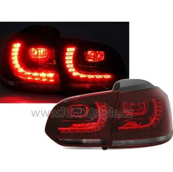 Zadní světlomet Zadní světla LED VW Golf VI / 6 červená/kouřová