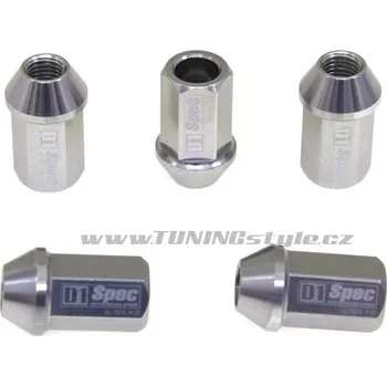 Matice Kované kolové matice (štefty) D1Spec 12x1.25 silver