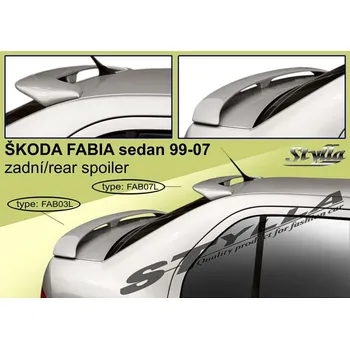 Auto-moto Spoiler střešní, křídlo Stylla Škoda Fabia I sedan FAB07L