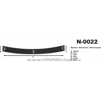 Lišta karosérie Nášlap kufru černý - Hyundai i40