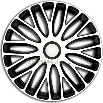 Poklice na kolo Ozdobné kryty kol, poklice 13" 4racing MUGELLO WHITE/BLACK 4ks