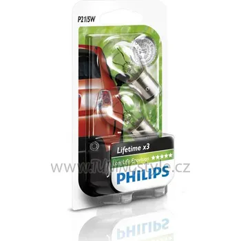Autodoplněk Žárovka Philips P21/5W LongLife Ecovision 12499LLECOB2 2ks