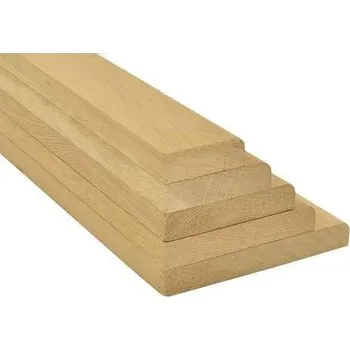 Plotový sloupek Dubové prahy 125 x 10 cm, síla 2 cm