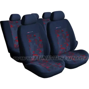 Potah sedadla Potahy sedadel ELEGANCE univerzální červené, 9-dílná sada