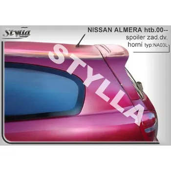Auto-moto Spoiler zadní dveří horní, křídlo Stylla Nissan Almera - htb 00-