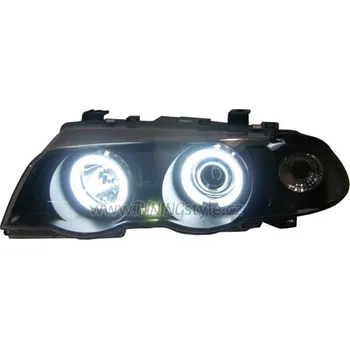 Přední světlomet Přední světla angel eyes CCFL BMW E46 98-01 černá