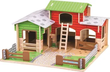 Dřevěná hračka Bigjigs Toys Farma Cobblestone