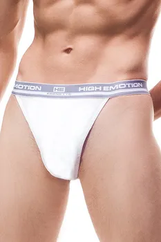 Pánské tanga Cornette High Emotion String bílá