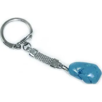 RiverCzech.Klíčenka z přírodním kamenem Howlitem / Tarkenitem.10001045