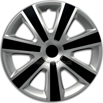 Poklice na kolo Ozdobné kryty kol, poklice 13" 4racing VR SILVER/BLACK 4ks