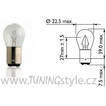 Žárovka Žárovka Philips Stop P22 12401CP