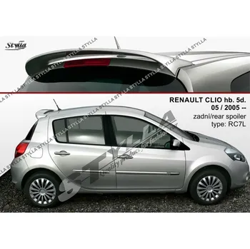 Auto-moto Spoiler zadní střešní, křídlo Stylla Renault Clio 5dv. 05-
